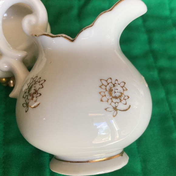 Lot of 3 small porcelain decorative items, 2 hand painted, 1 decal.    $39 - Picture 3 of 13